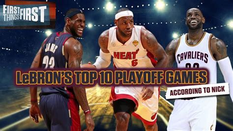 Nick Wright Unveils Top 10 List Of Lebron James Playoff Performances