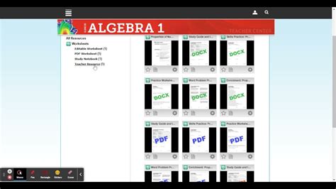 Connected Glencoe Algebra 1 Youtube