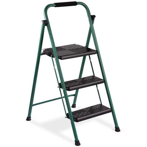 Buy Delxo Step Ladder Folding Step Stool 3 Step Stairs With Cushioned