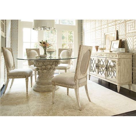 This collection is constructed from solid hardwoods, glass and. Jessica McClintock The Boutique Round Dining Room Set ...