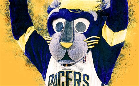 Download Wallpapers Boomer Official Mascot Indiana Pacers Portrait