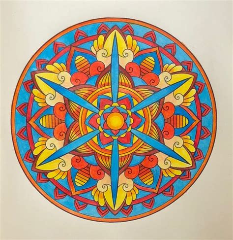 Mandala Design By Kim Jones “mandalas For Adults” Colored With Arteza