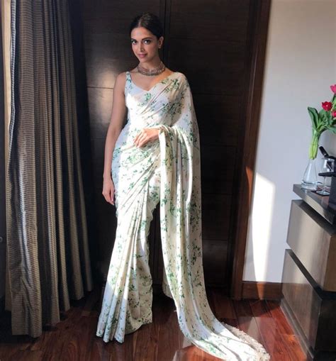 She can carry any outfit effortlessly and looks stunning both in indian and western wear. Deepika Padukone has some of the best sari looks, and we ...