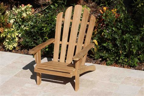 Set Of 2 Teak Adirondack Chairs Oceanic Teak Furniture