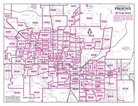 Tucson Zip Code Map Printable