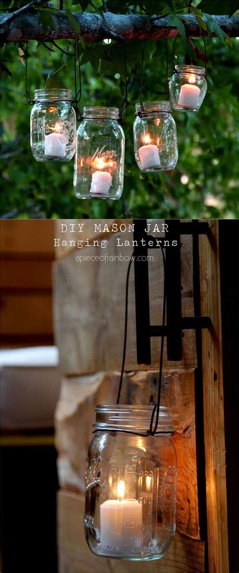 Outdoor Garden Mason Jar Decor Diy Summer Lantern Mason Jar Daisy Lids With Hangers For Your