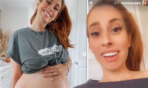Stacey Solomon Pregnant Star Hits Back As Troll Calls Her Out For Having A Hairy Belly