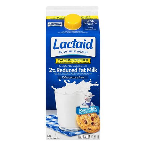 Lactaid 100 Lactose Free Calcium Enriched 2 Reduced Fat Milk Shop