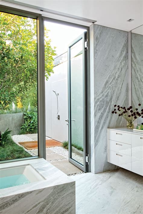 12 Inspiring Outdoor Shower Design Ideas Photos Architectural Digest