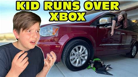 Kid Temper Tantrum Sister Runs Over Brothers New Xbox With Moms Van
