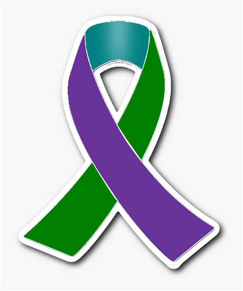 Mental Health Clipart Green Awareness Ribbon Emblem Free