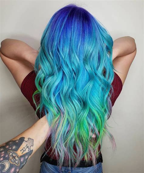 28 Hottest Mermaid Hair Color Ideas Pictures For 2023 Mermaid Hair