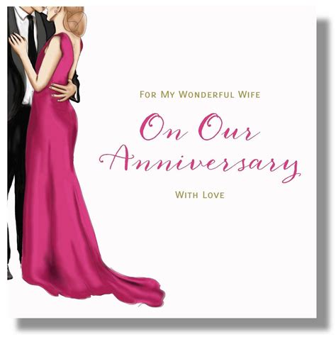 Anniversary Card Wife 825 X 825 Inches Uk Office Products