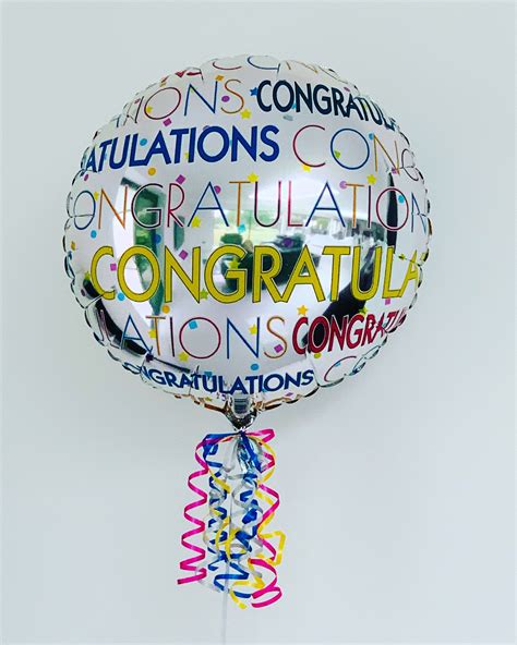 Congratulations Balloon Congratulations Balloons Crepe Paper Foil