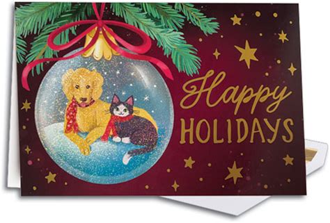 Holiday Whimsy Premium Folding Card SmartPractice Veterinary