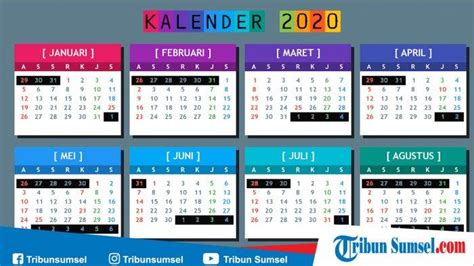 Download Kalender 2020 Pdf Gratis Lengkap Beserta Jadwal Hari