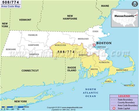 774 Area Code Map Where Is 774 Area Code In Massachusetts