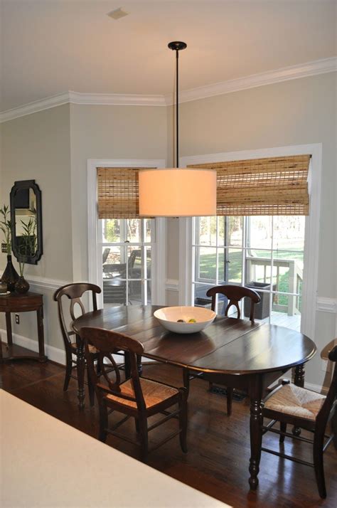 Update A Traditional Dining Table With A Drum Shade Pendant Dining