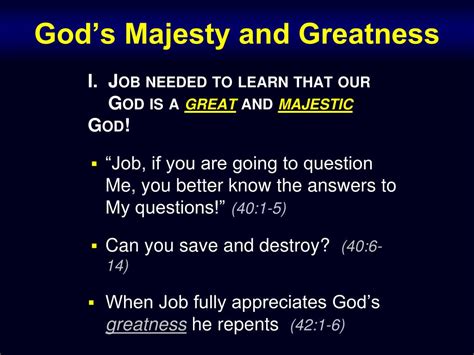 Ppt Gods Majesty And Greatness Powerpoint Presentation Free