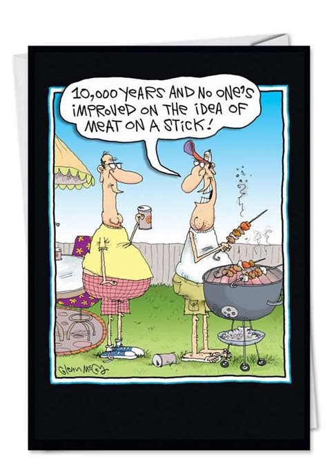 Meat On A Stick Funny Fathers Day Card
