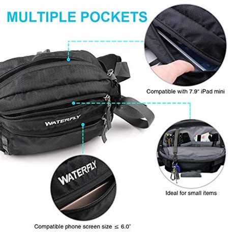 Waterfly Fanny Pack With Water Bottle Holder Unisex Hiking Waist Packs
