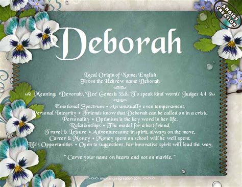 Deborah Meaning Of Name Images And Photos Finder