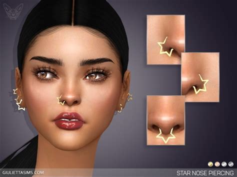 Star Nose Piercing Set At Giulietta Sims Updates