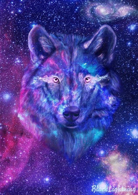 Anime Mythical Creatures Galaxy Wolf Wallpaper Anime Wolf Wallpaper