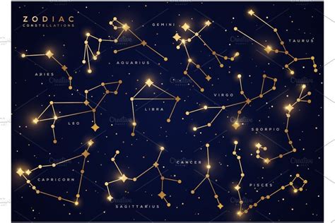 Zodiac Constellations 3 Maps Zodiac Constellations Constellations