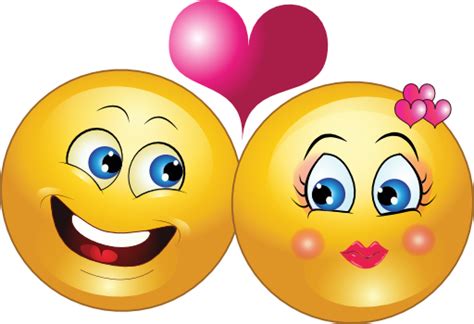 Lovely Couple Smiley Emoticon Clipart I2clipart Royalty Free Public