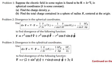 solved problem 1 suppose the electric field in some region