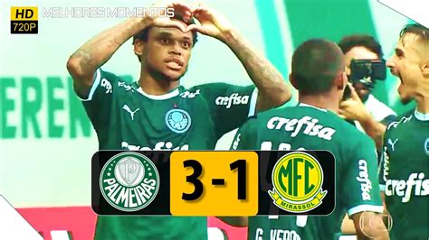 Palmeiras 3 x 1 Mirassol  Gols e Melhores Momentos  Paulistão 2020