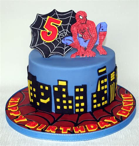 The Perfectionist Confectionist: Davin - Spiderman Birthday Cake
