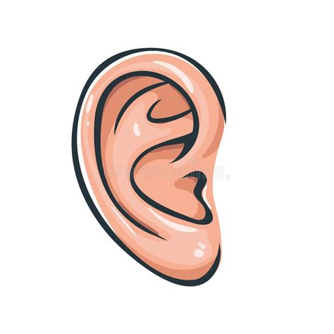 Vector Illustration Of Ear Icon Stock Vector Illustration Of Care