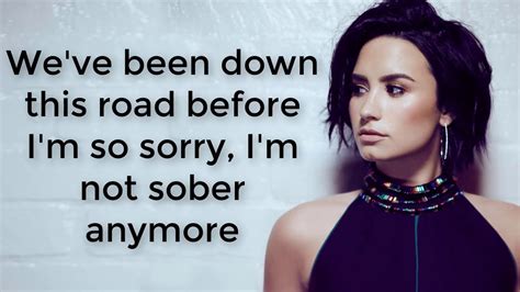 Demi Lovato Sober Lyrics Youtube