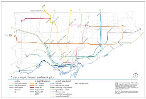 Toronto Rapid Transit Map Effective 2030 Diagram Tran