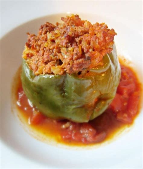 Old Fashion Stuffed Green Peppers Recipe Green Pepper Recipes