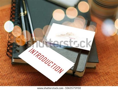 Introduction Word Business Concept Stock Photo Edit Now 1063575950