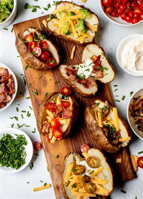 Russet Baked Potato Bar And Toppings 30 Ideas Real Food Whole Life