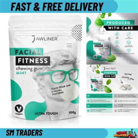 Jawliner Fitness Chewing Gum 2 Months Pack Jawline Gum Sugar Free Gum