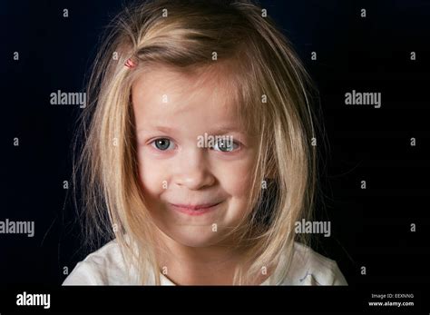Girl With A Messy Hair Stock Photo Alamy