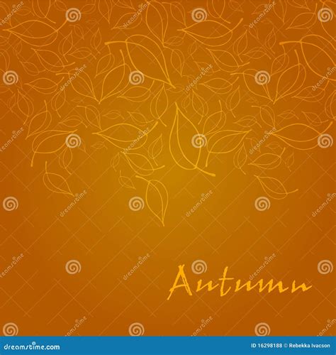 Elegant Autumn Illustrated Background Royalty Free Stock Photos Image