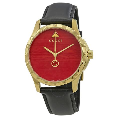 Gucci G Timeless Coral Red Dial Mens Watch Ya126464 G Timeless
