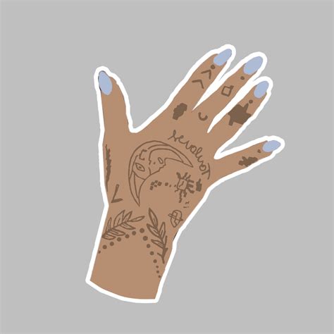Ariana Grande Hand Tattoo Sticker Etsy Uk