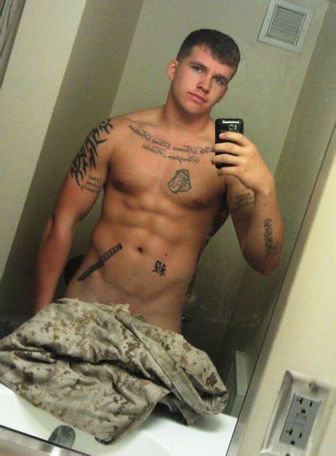 Military Hunks Self Photo Men In Uniform