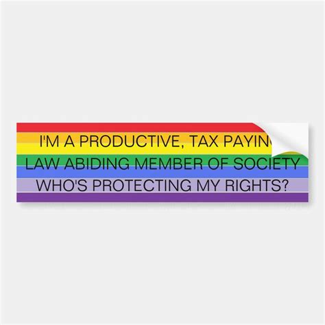 Gay Rainbow Pride Bumper Stickers Zazzle