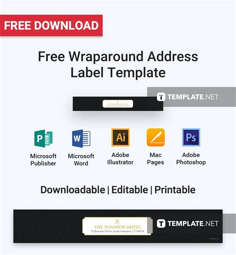 Customize your return address labels with dozens of themes we have hundreds of return address label designs for you to choose from! Free Wraparound Address Label | Label Templates & Designs 2019 | Address label template, Label ...