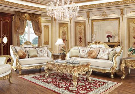 Hd 91630 Homey Design Upholstery Living Room Set Victorian European