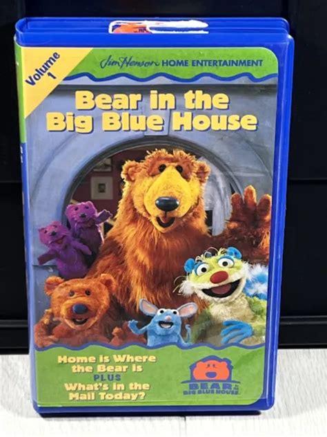 Henson Bear In The Big Blue House Vhs Tape Home Is Where The Bear Is