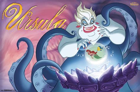Disney Villains Poster - Ursula - NerdKungFu